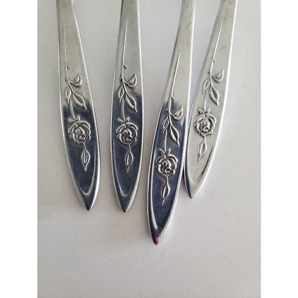 Oneida  Community MORNING Rose Spoons - Picture 2 of 6